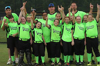 Pickens County 9-10 Girls All-Star Softball Team Headed to State Tournament