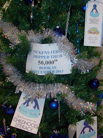 PICKENS FERST FOUNDATION SHIPS 50,000th BOOK