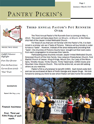 CARES January-March 2013 Newsletter