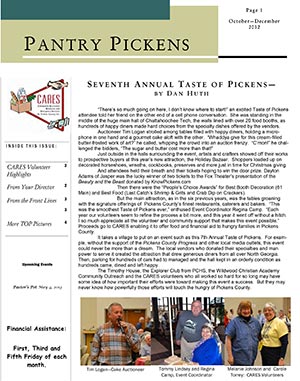 CARES October-December 2012 Newsletter