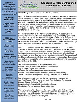 Who is Responsible for Economic Development?