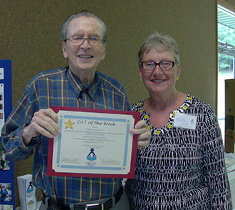 PICKENS FERST RECEIVES CAT OF THE WEEK AWARD