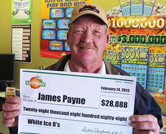 Jasper man falls in love with $28K Valentine’s win