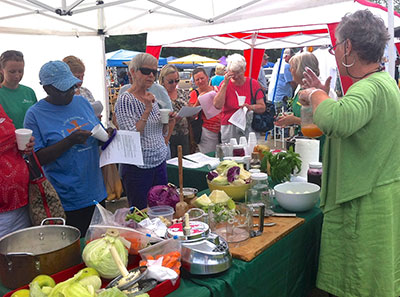 At the Jasper Farmers Market - Corn? Tomatoes? Already?