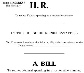 Reps. Tom Graves, Kingston, Jordan, and Flake Introduce Legislation To Cap Total Federal Spending At 18% Of GDP
