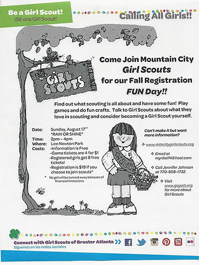 Mark Your Calendar for Girl Scouts Fall Registration Day!