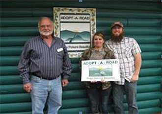 Katie and Joshua Gibson Have Volunteered for KPB's Adopt A Road Program