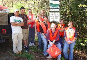 Adopt A Road Clean Up Under Way