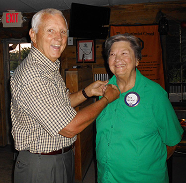 OPTIMISTS INDUCT NEW MEMBERS