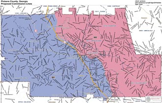 Public Hearing concerning the establishment of two districts within Pickens County for the purpose of establishing residency requirements for the upcoming election in 2012