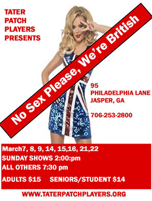 Tater Patch Players Director Stan O'Kelley Announces the Cast & Crew for No Sex Please, We're British