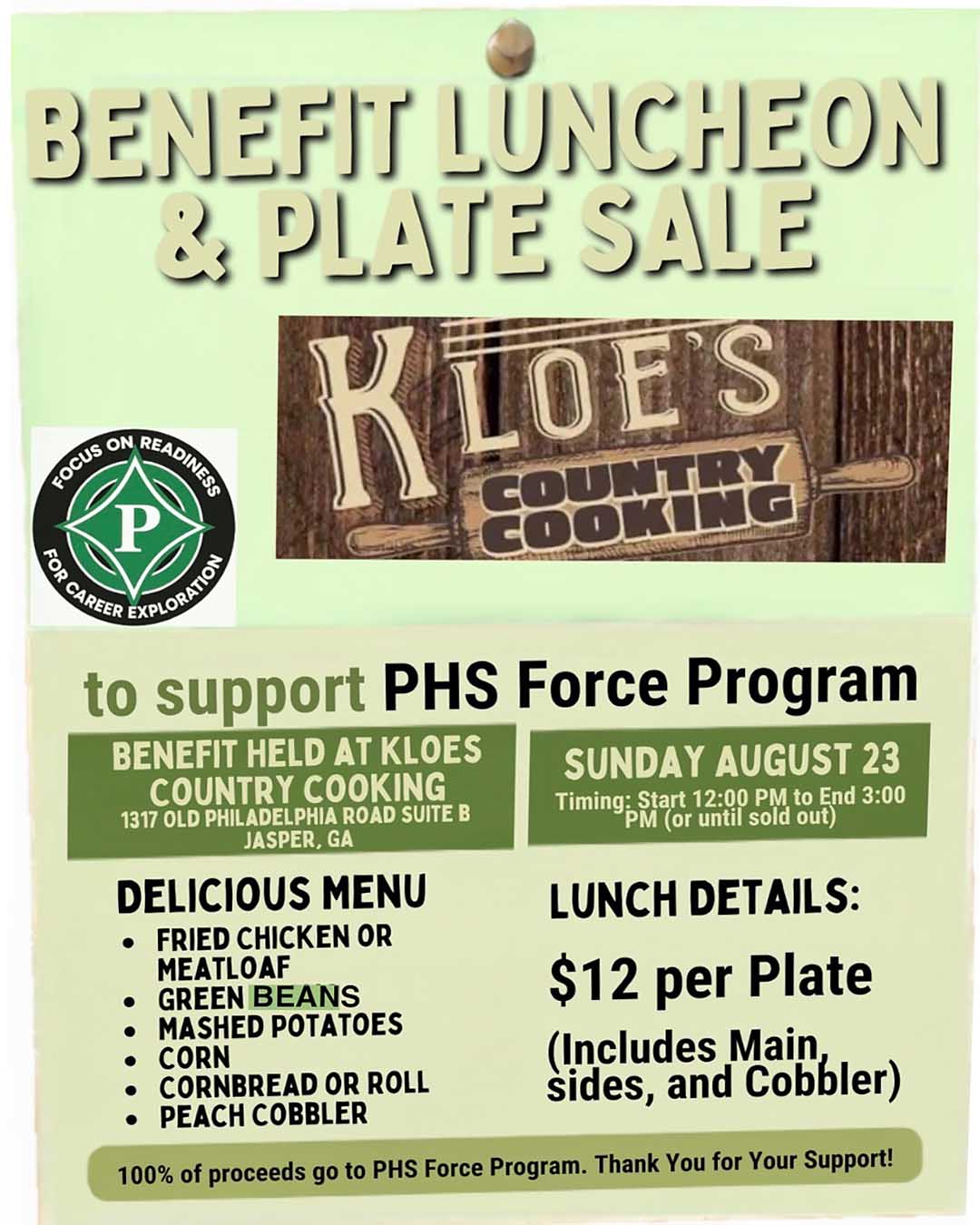 PHS Force Benefit Luncheon