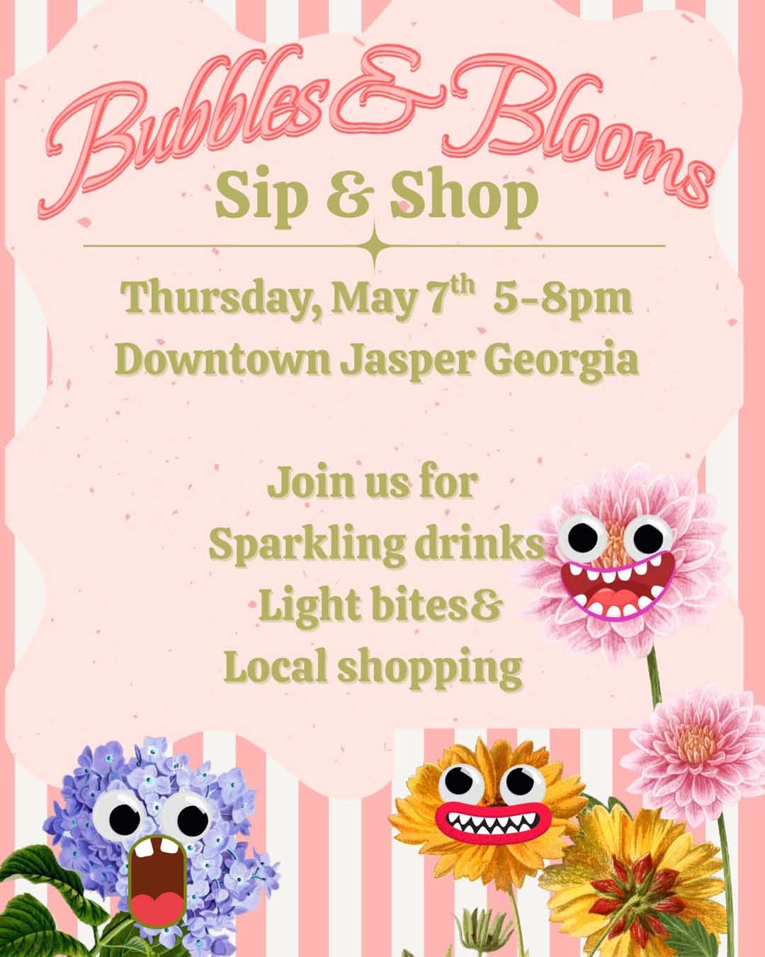 Bubbles & Blooms Sip & Shop