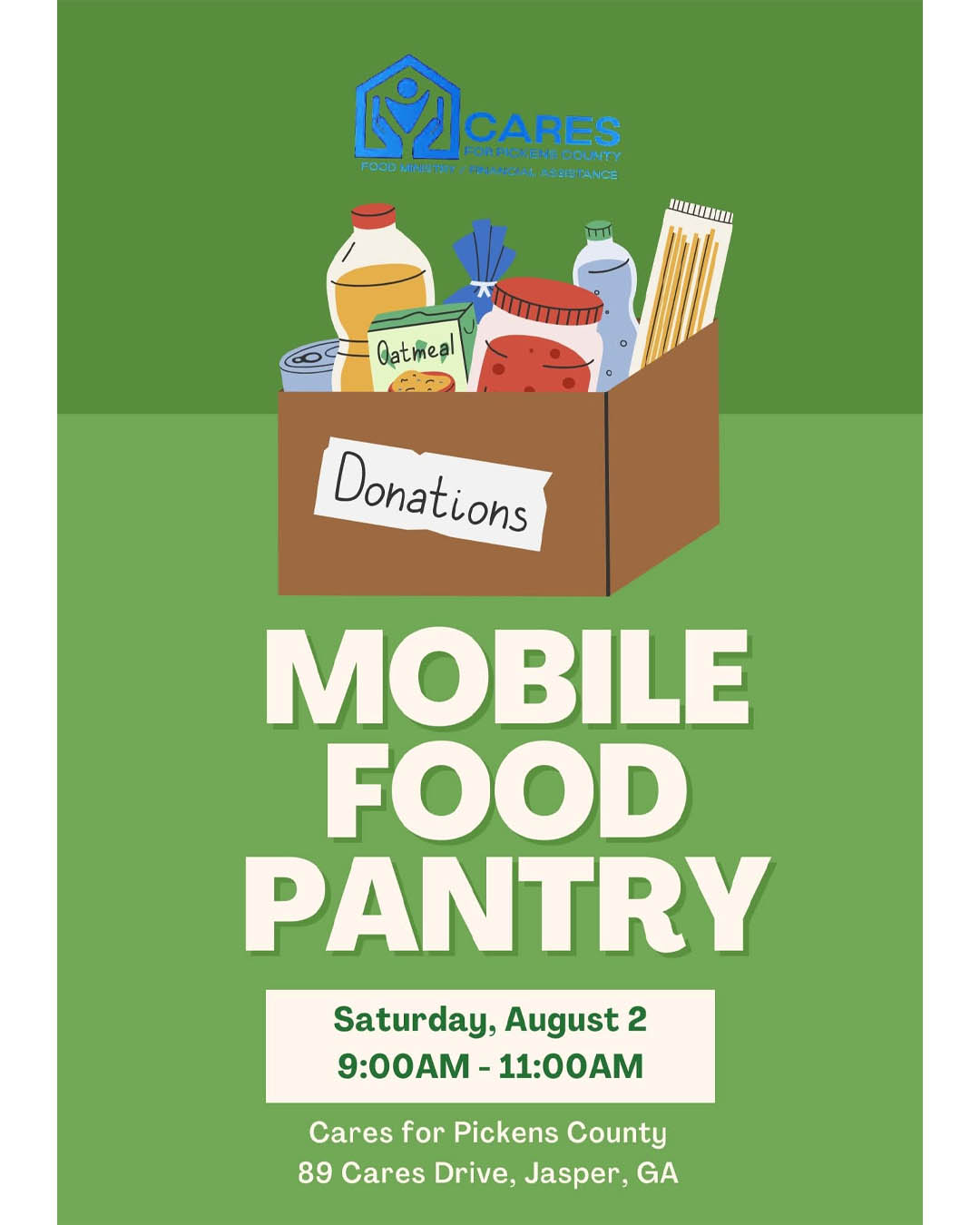 CARES Free Mobile Food Pantry