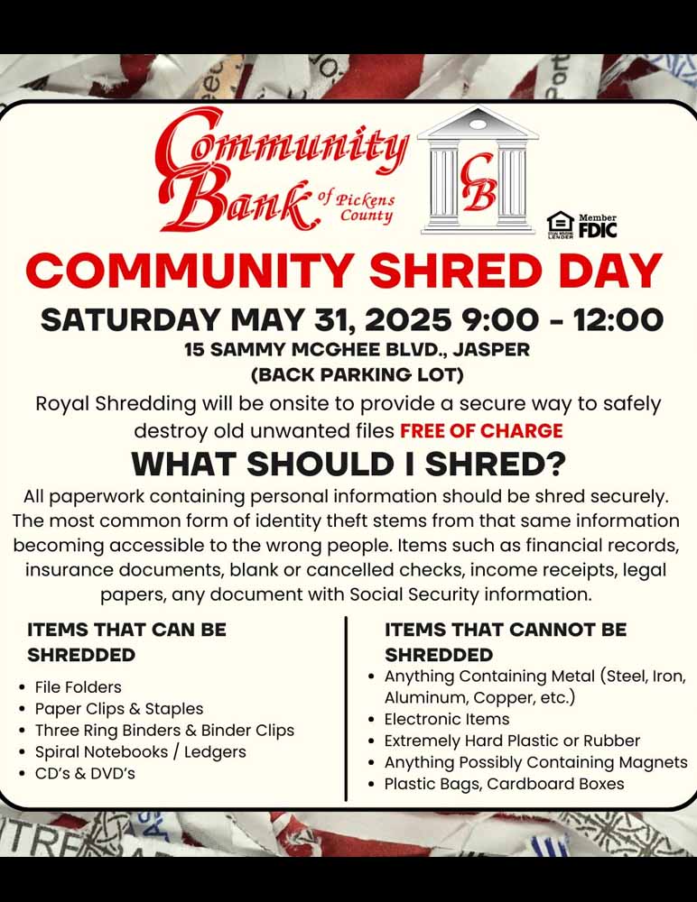 Community Bank Shred Day