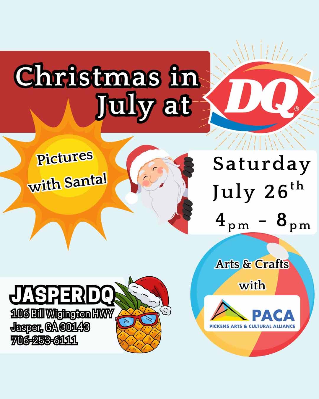 Christmas in July at Dairy Queen