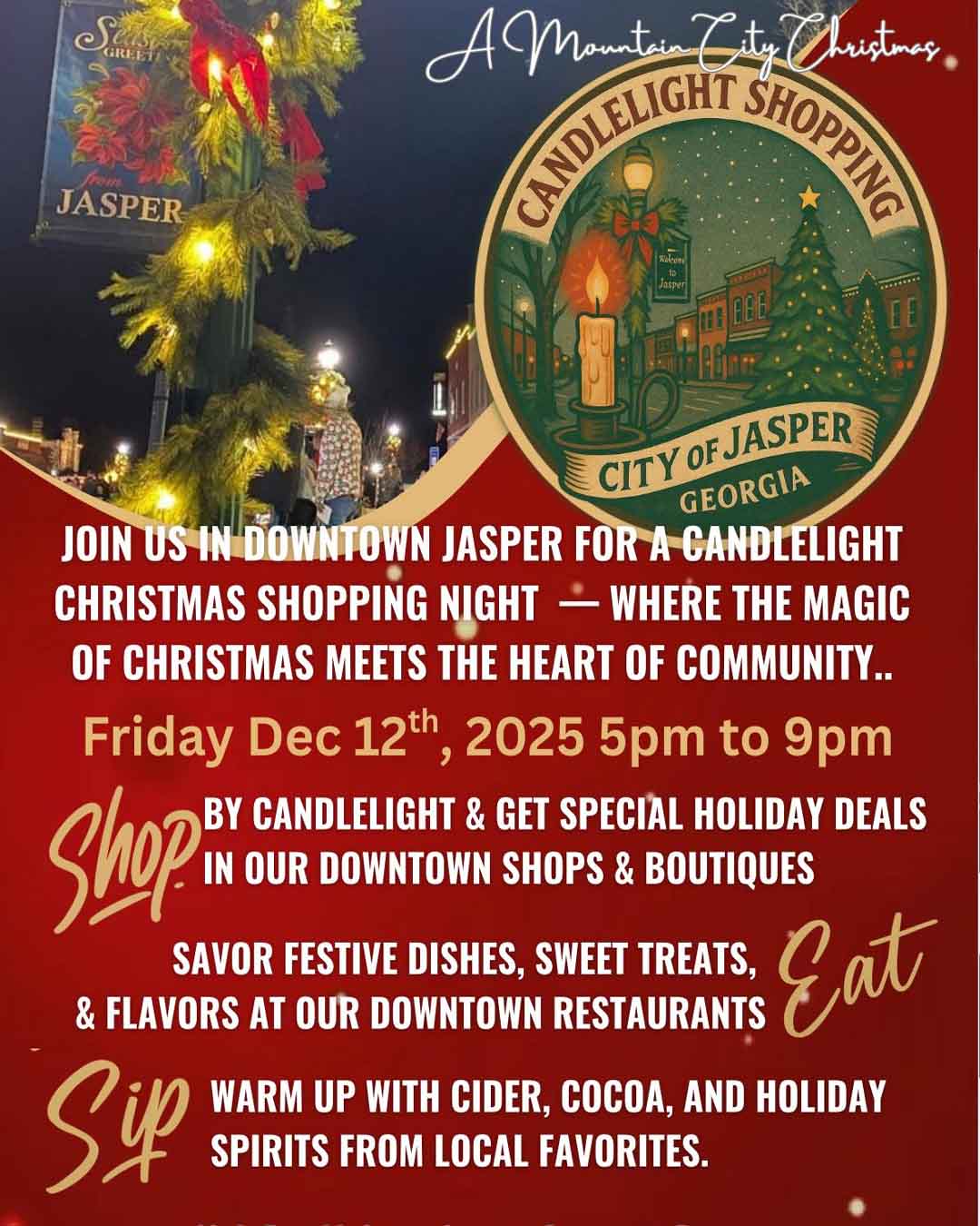 Candlelight Shopping in Jasper