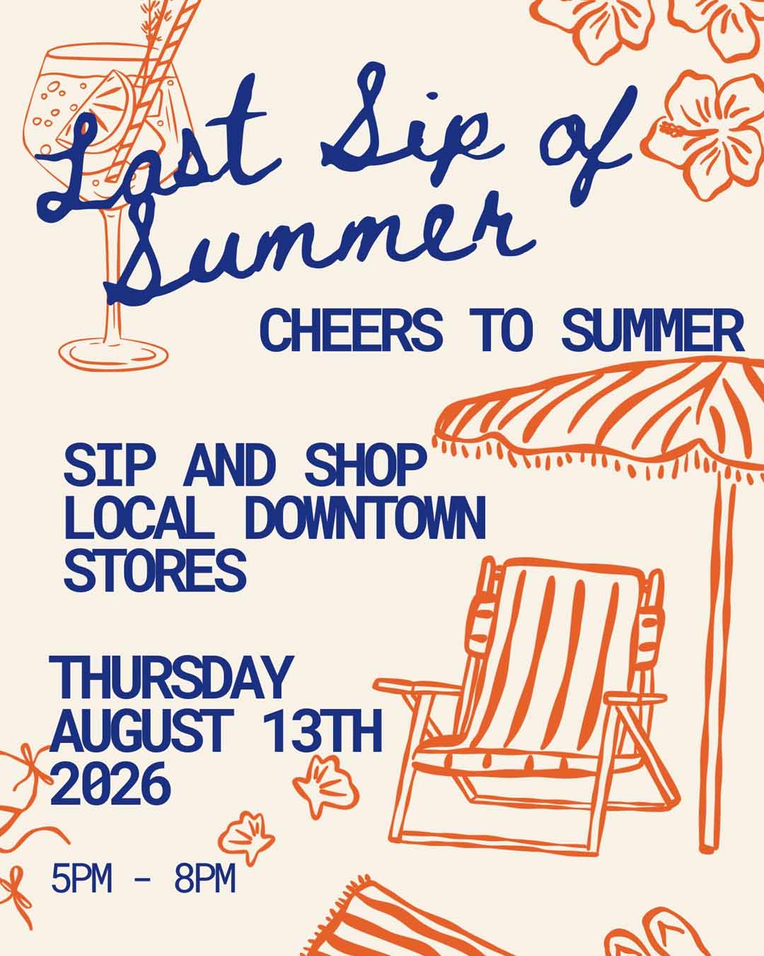 Last Sip of Summer Shopping