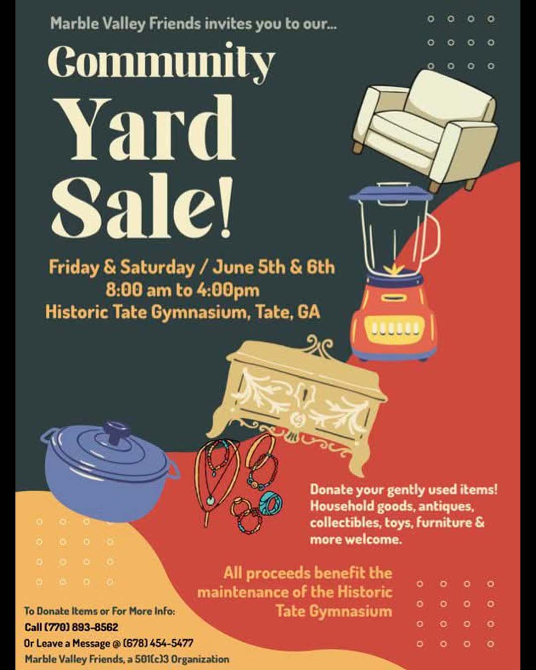 Marble Valley Friends Yard Sale