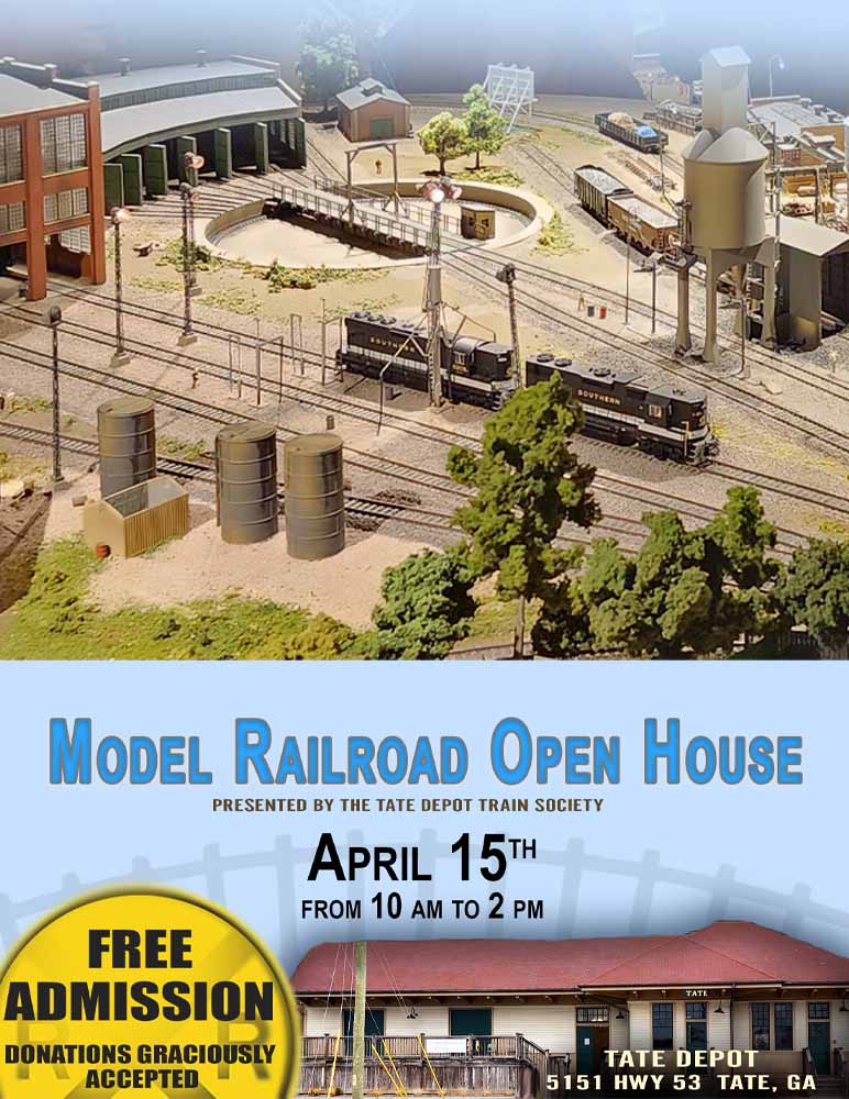 Model Railroad Open House on April 15, 2023 1000 AM