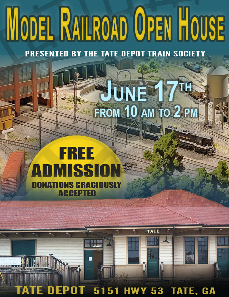 Model Railroad Open House on June 17, 2023 1000 AM