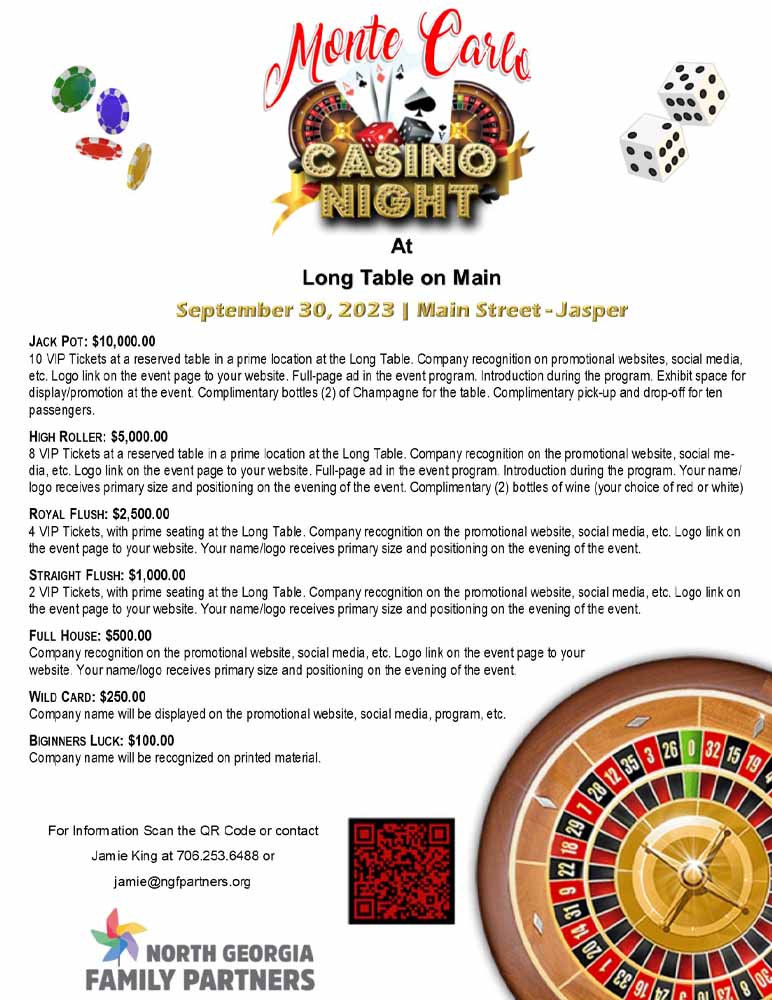 Monte Carlo Casino Long Table on Main
