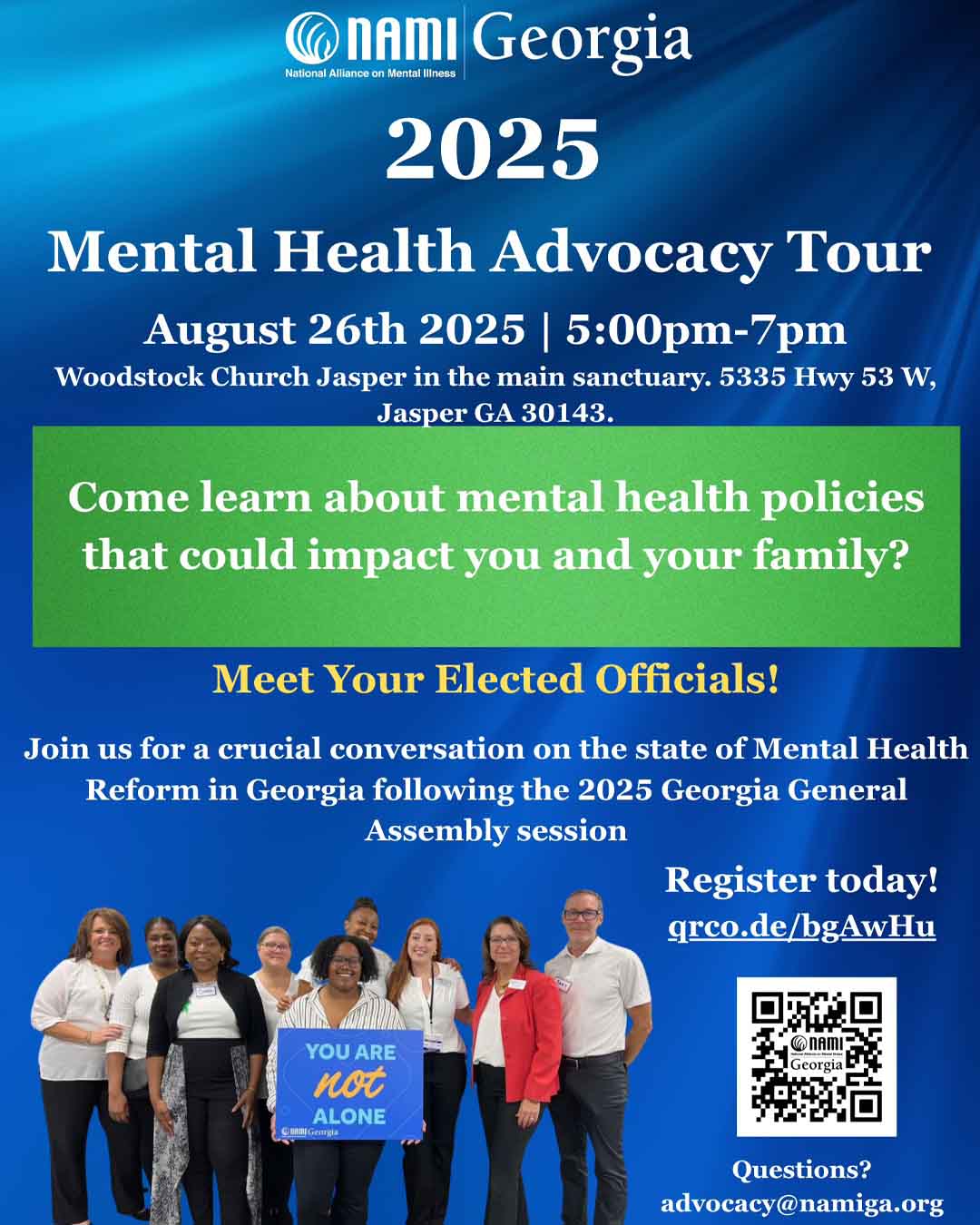 Mental Health Advocacy Tour