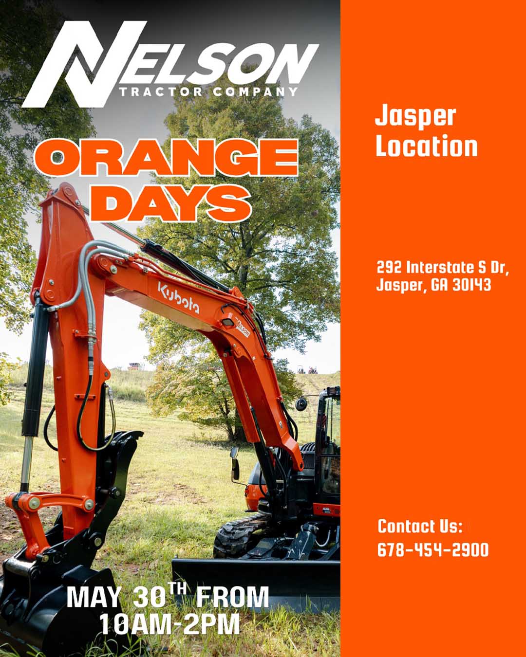 Nelson Tractor Orange Days
