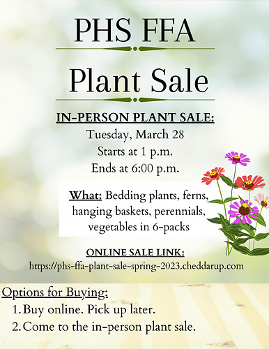 PHS FFA Plant Sale