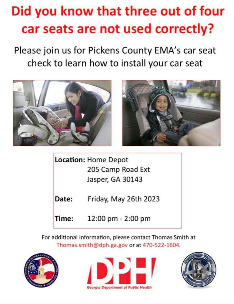 Car Seat Check on May 26, 2023 1200 PM