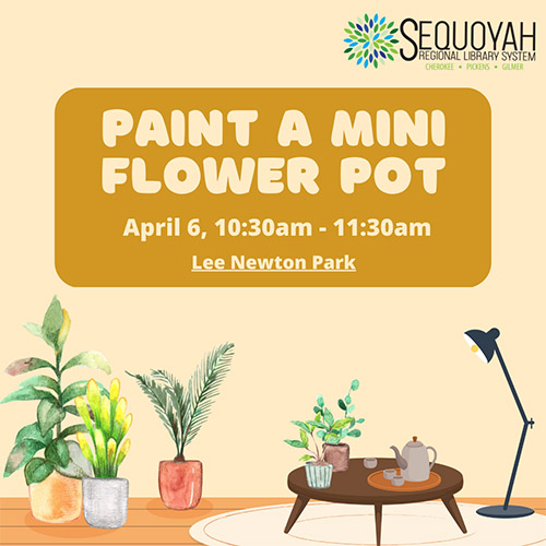 Paint A Mini Flower Pot at the Park