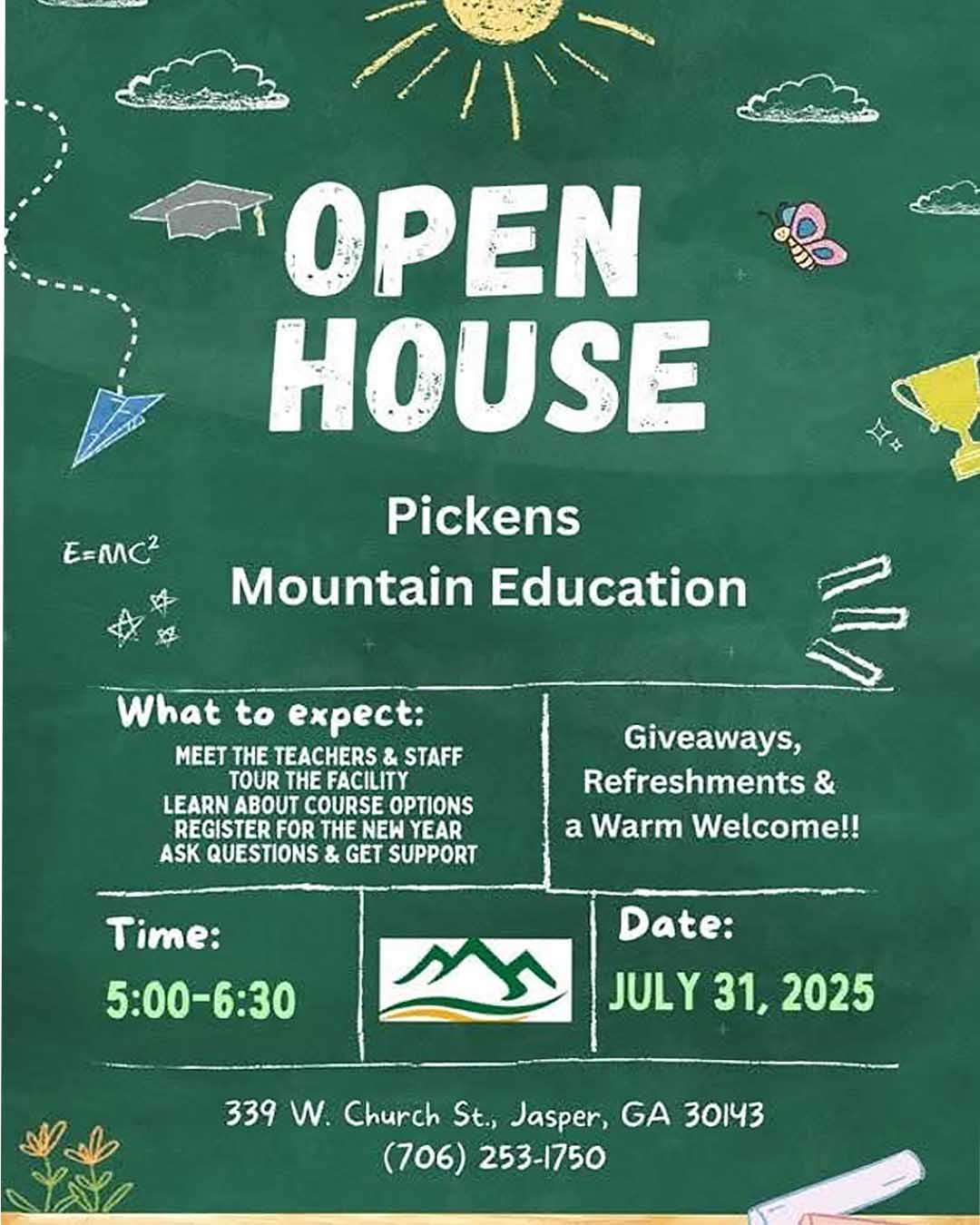 Pickens Mountain Education Open House