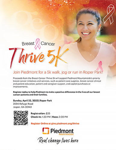 Piedmont Mountainside Breast Cancer Thrive 5k