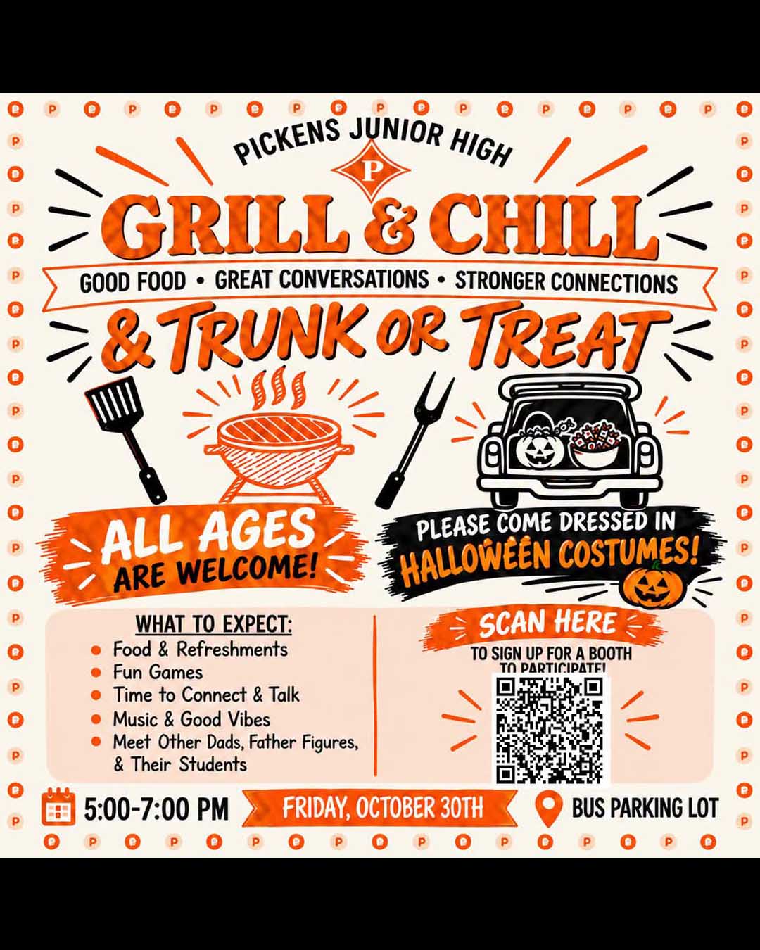 PJHS Grill & Chill & Trunk or Treat