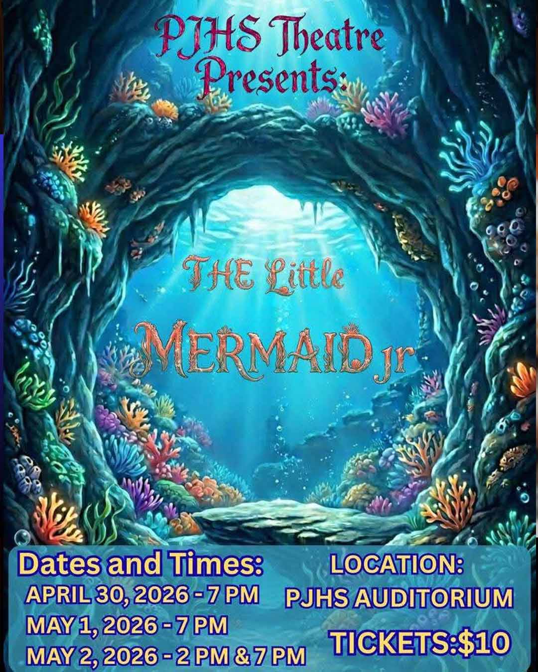 PJHS Theatre Presents The Little Mermaid