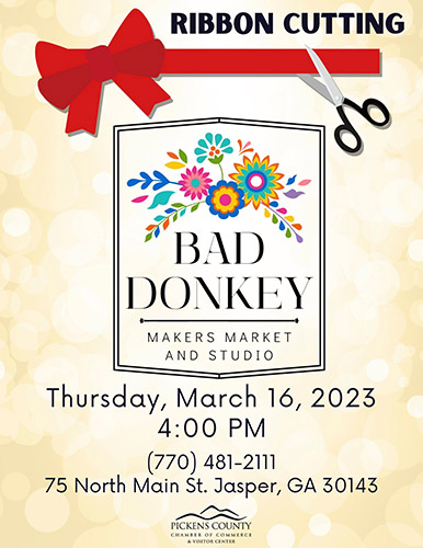 Ribbon Cutting:  Bad Donkey 
