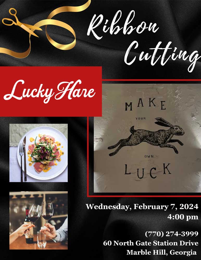 Ribbon Cutting:  Lucky Hare