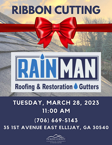 Ribbon Cutting:  Rainman Roofing and Restoration 