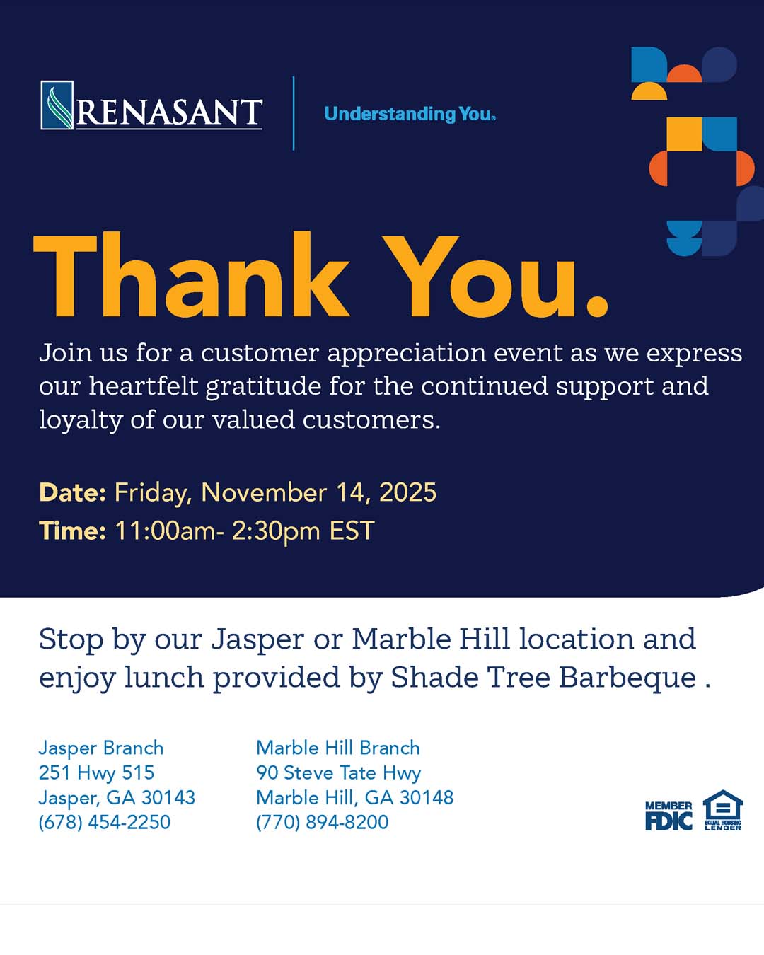 Renasant Customer Appreciation