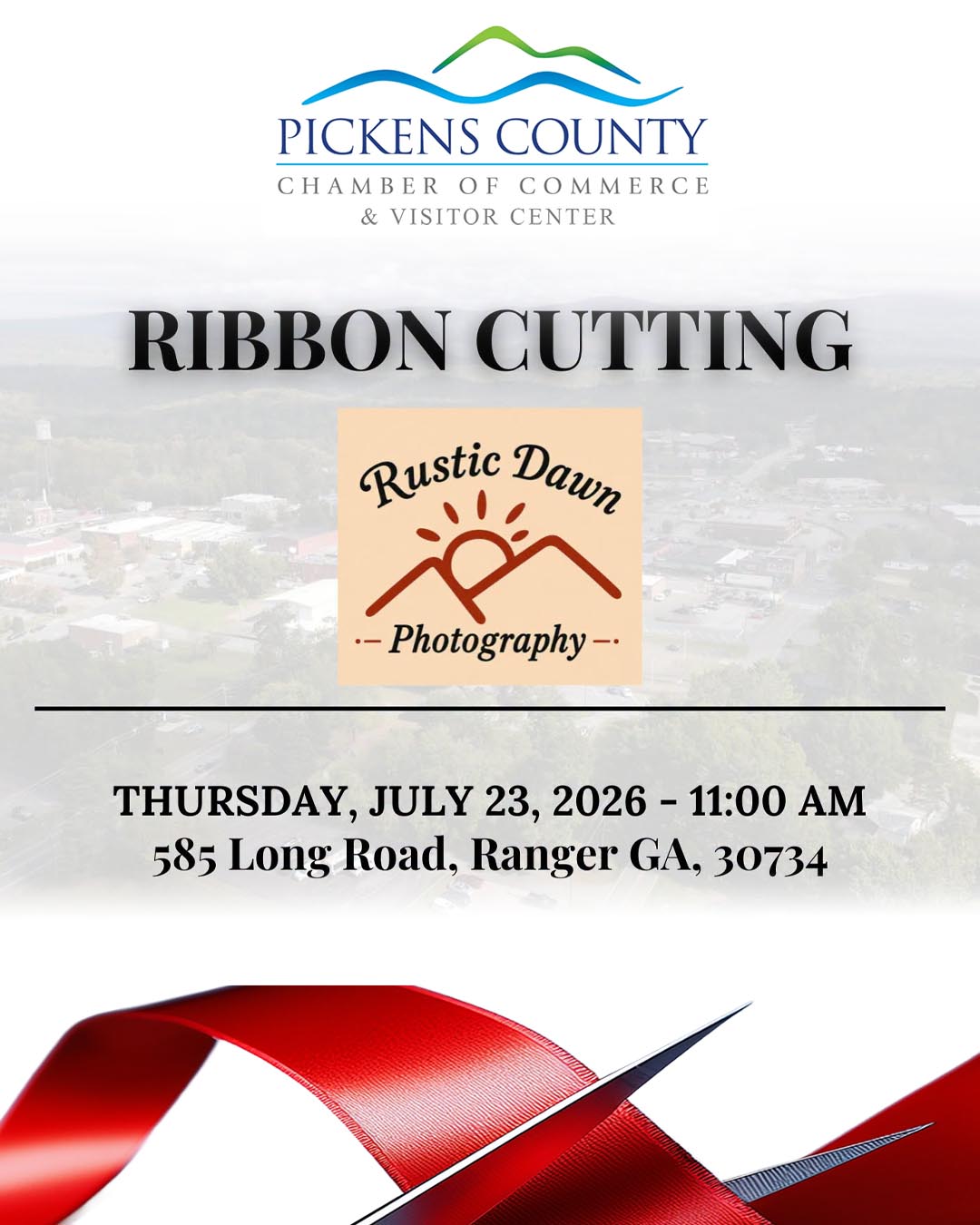 Ribbon Cutting: Rustic Dawn Photography
