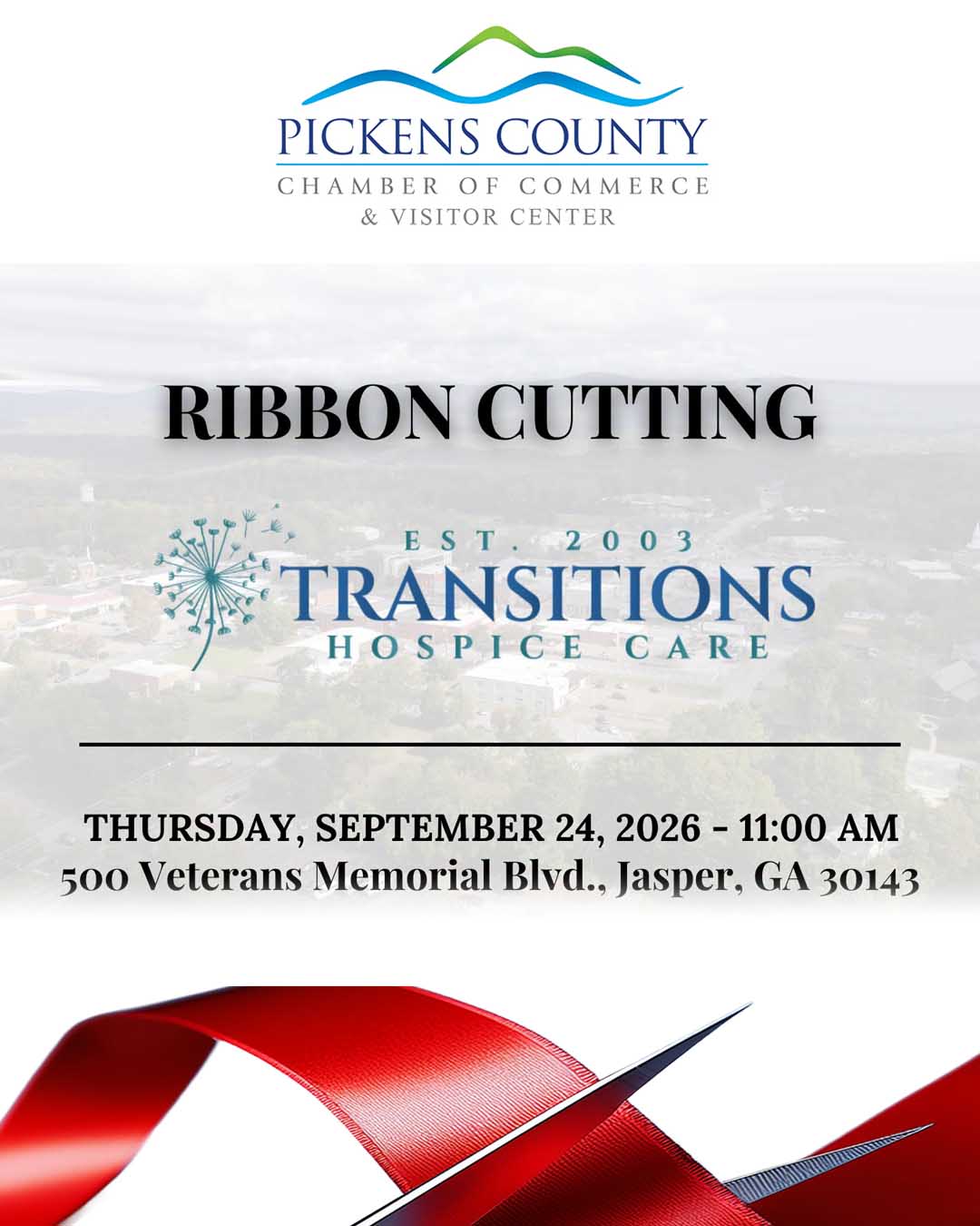 Ribbon Cutting:  Transitions Hospice Care