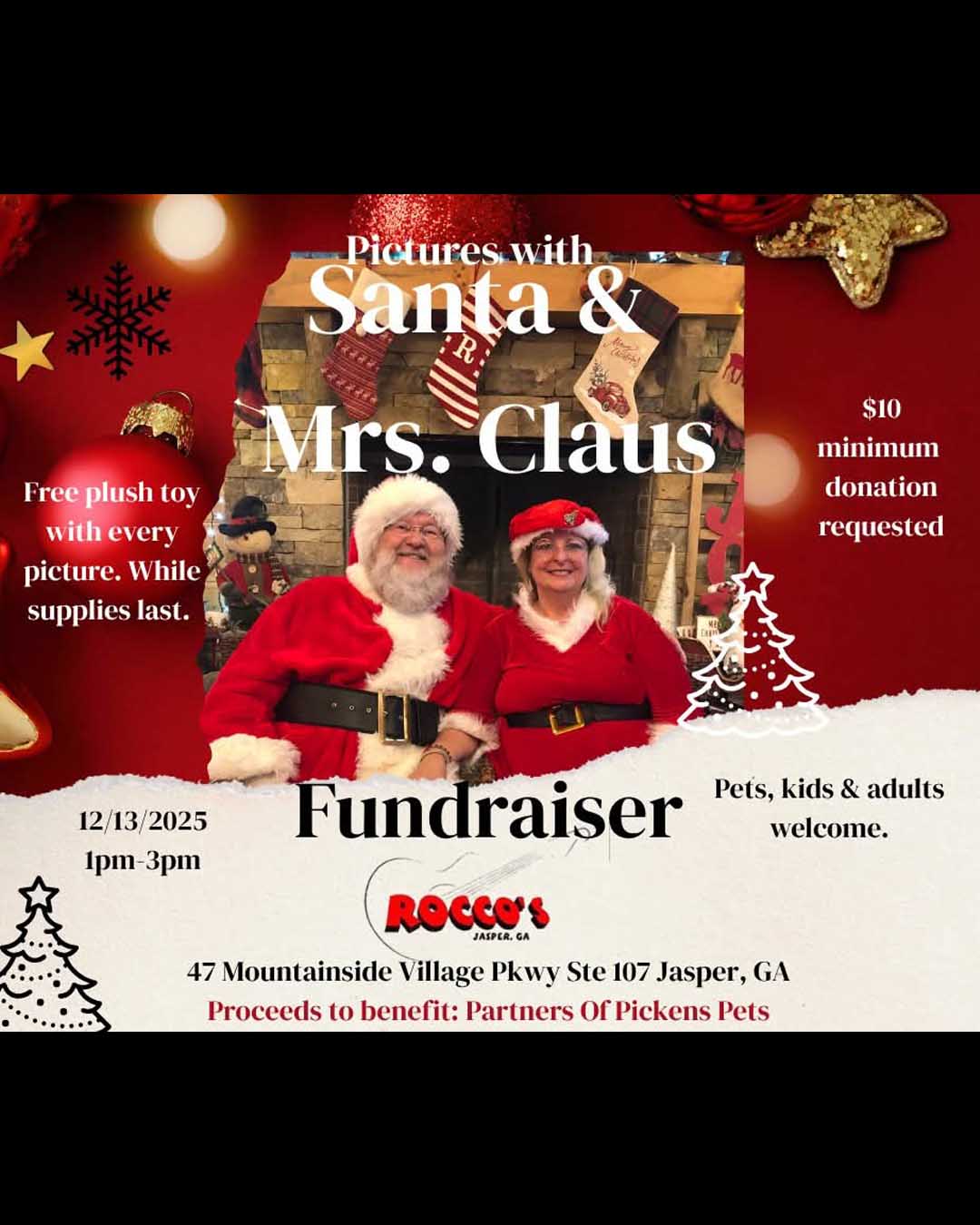 Pictures with Santa & Mrs. Claus