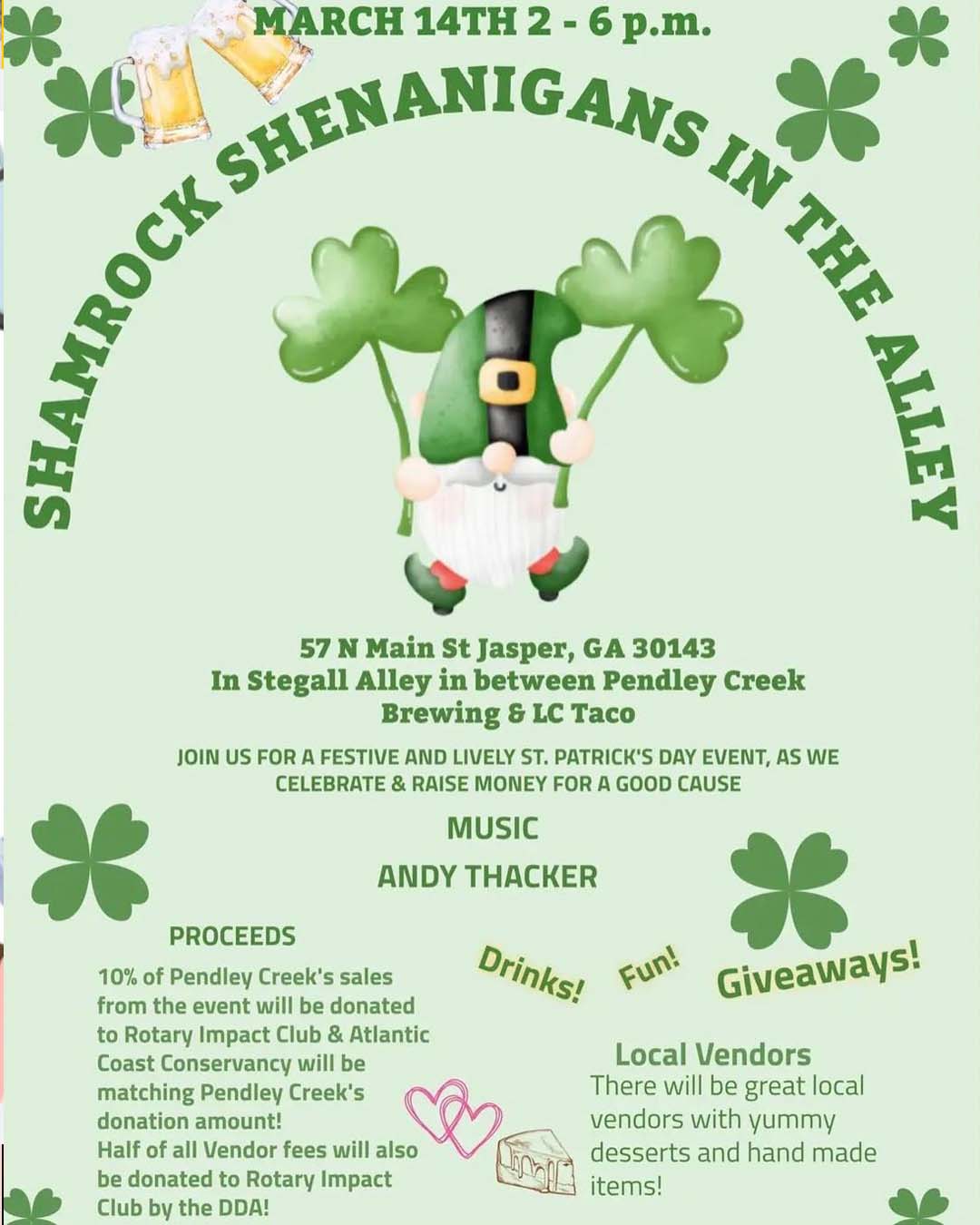Shamrock Shenanigans in the Alley