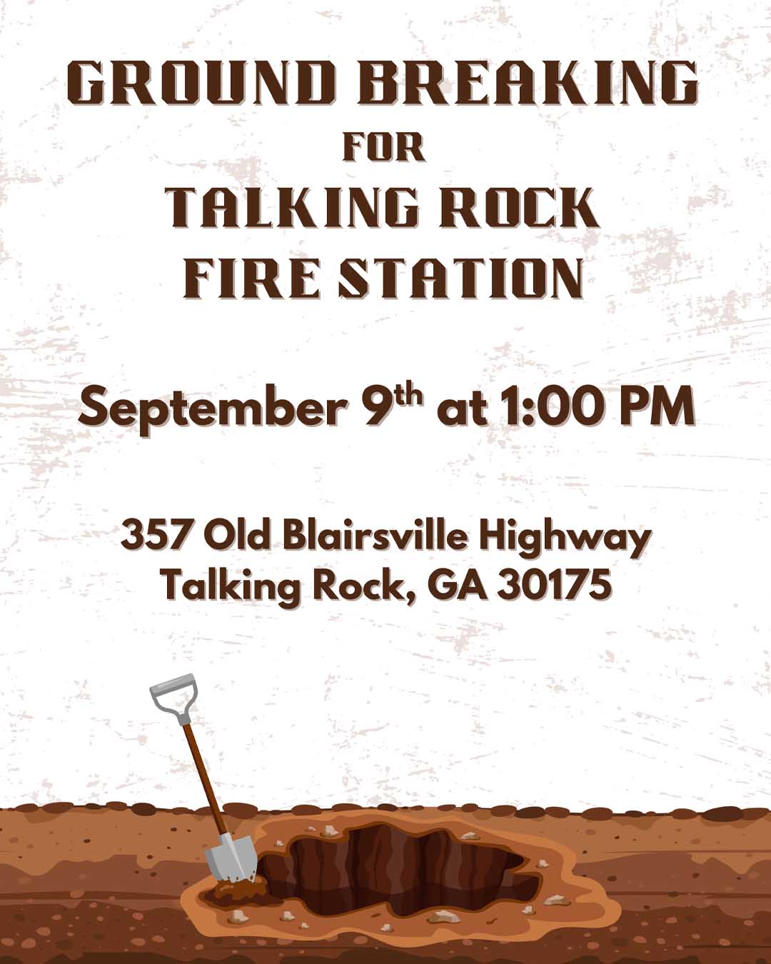 Talking Rock Fire Station Ground Breaking