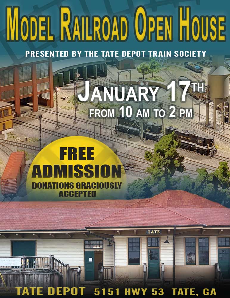 Model Railroad Open House on February 17, 2024 1000 AM