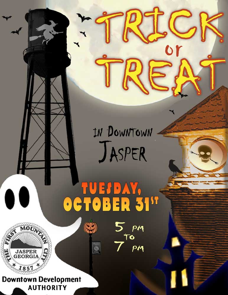 Downtown Jasper Trick or Treat on October 31, 2023 0500 PM Pickens
