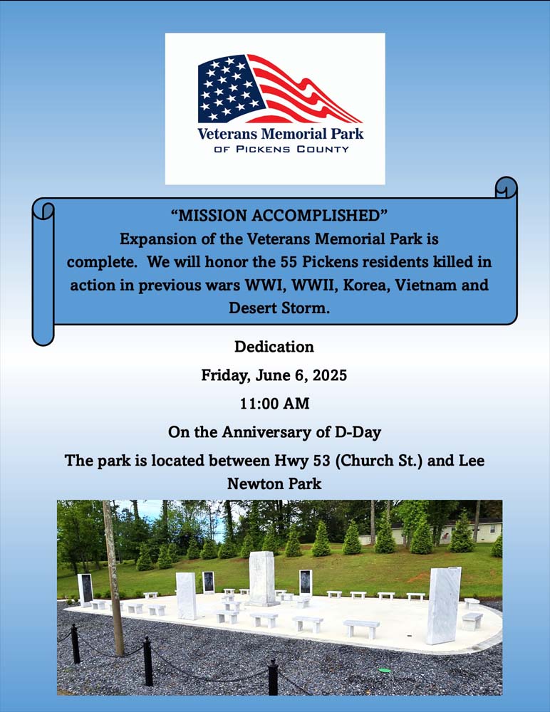 Veterans Memorial Park Dedication