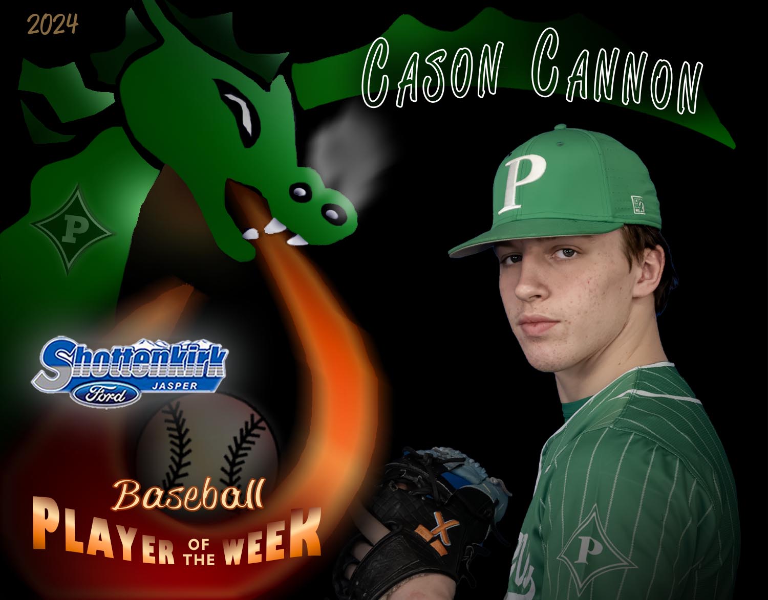 PHS Dragons Baseball Player of the Week #6 - Cason Cannon