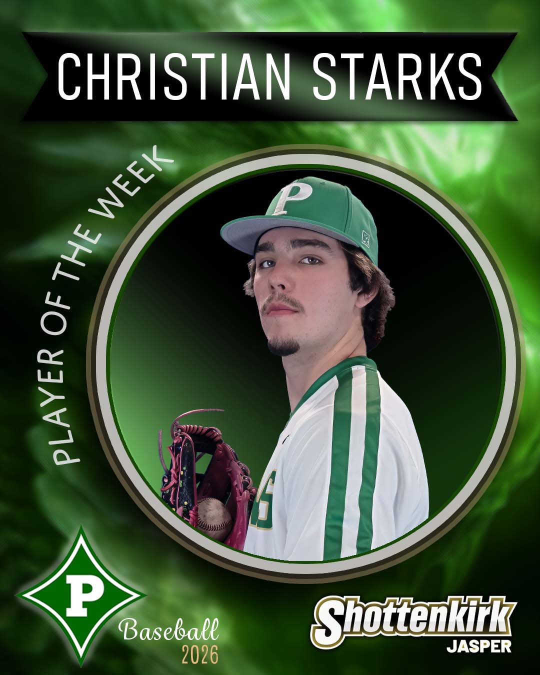 Christian Starks PHS Baseball Player of the Week #4