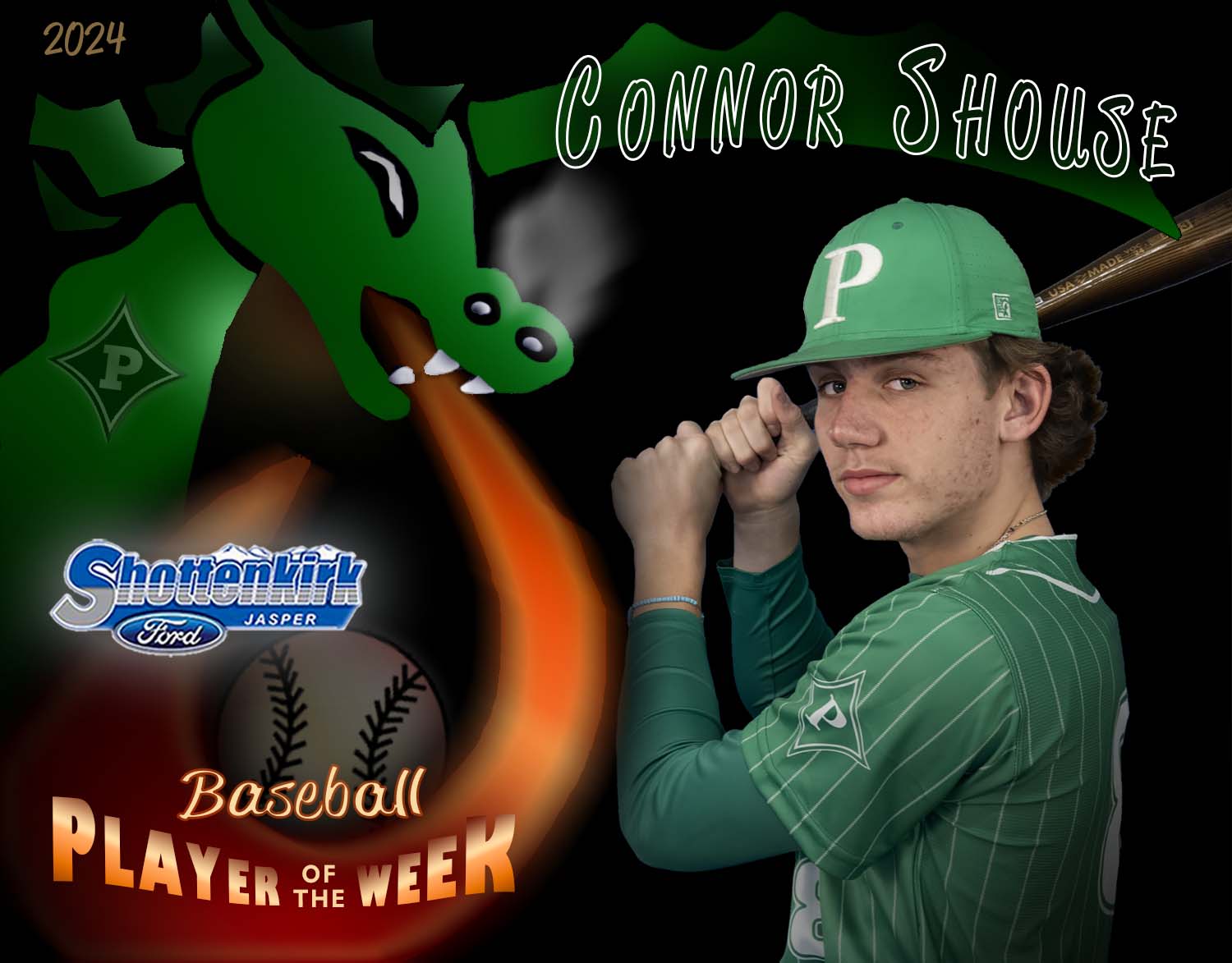 PHS Dragons Baseball Player of the Week #2 - Connor Shouse
